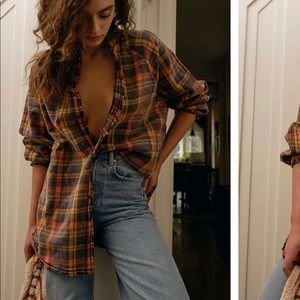 Free People - Summer Daydream Plaid Buttondown